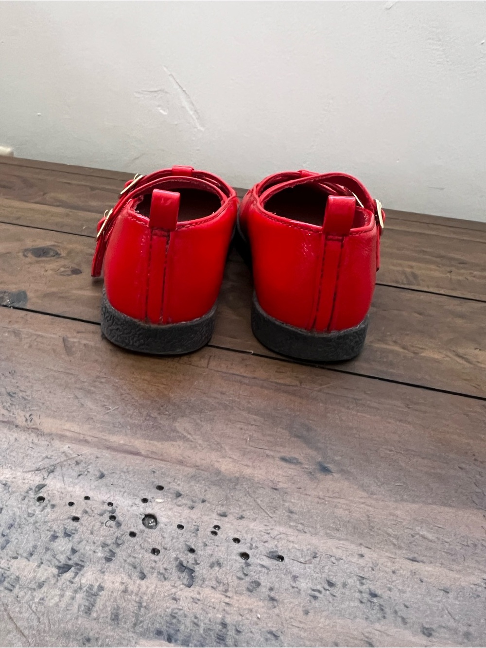 Girls' Old Navy Red Double-Strap Mary Jane Dress Shoes - Picture 5 of 5